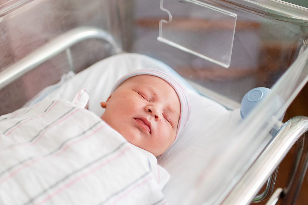 Newborn baby born at St. Elizabeth's Hospital in Boston, MA
