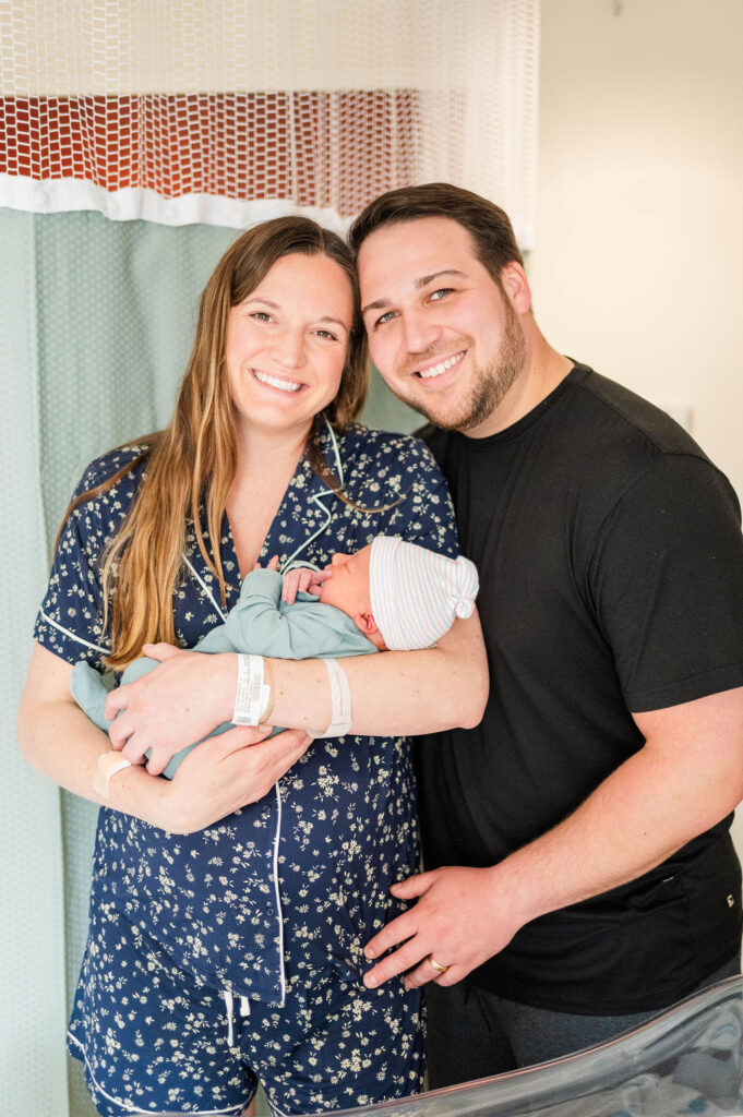 Mom and dad and baby boy