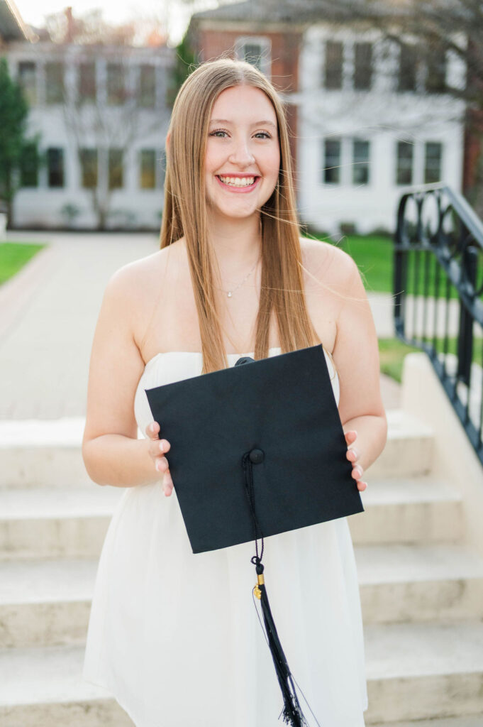 College grad with cap
