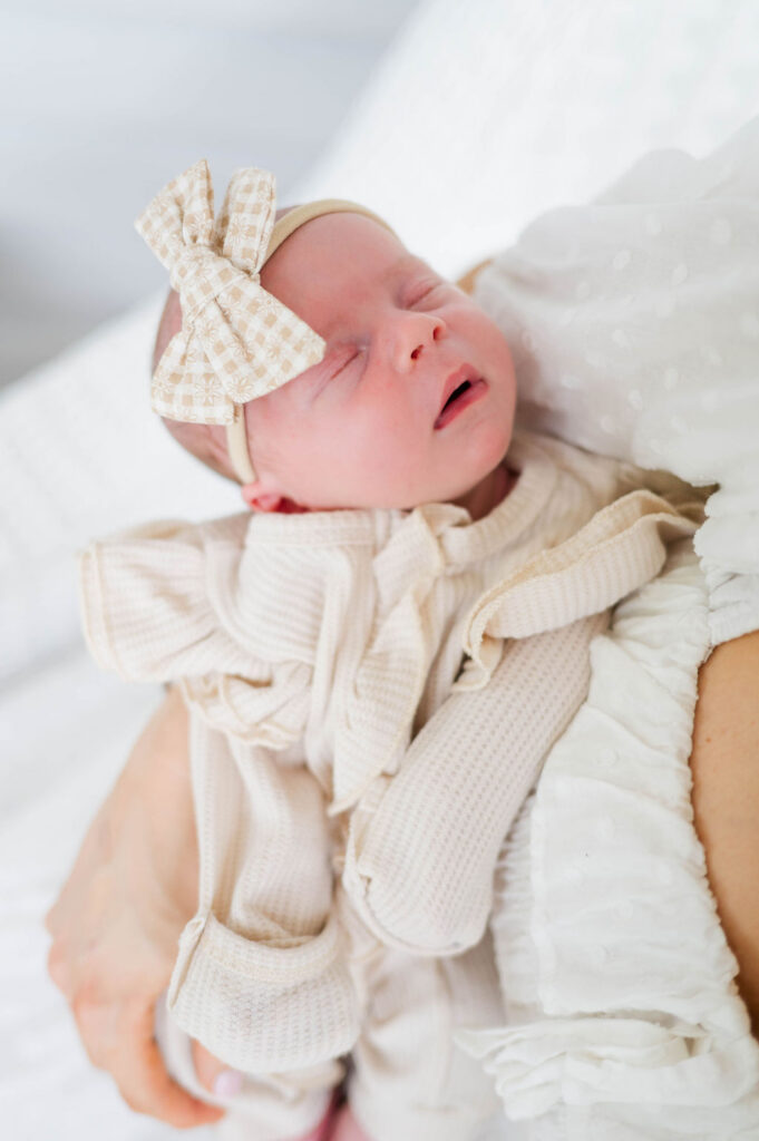 Sweet little baby girl newborn taken by the best Rhode Island newborn photographer