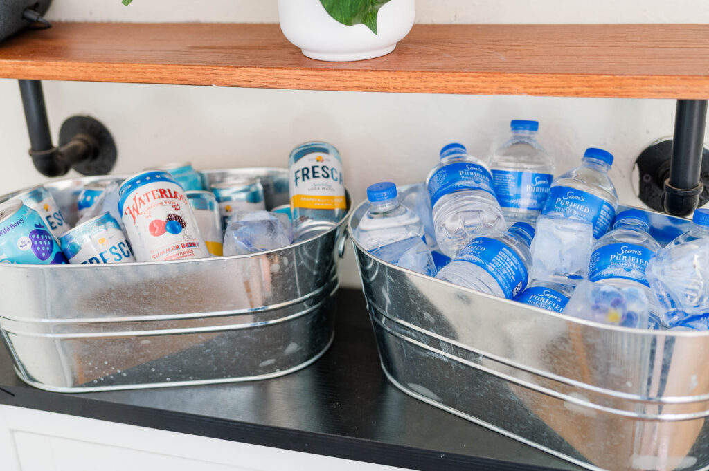 Drink tubs for the blue baby shower