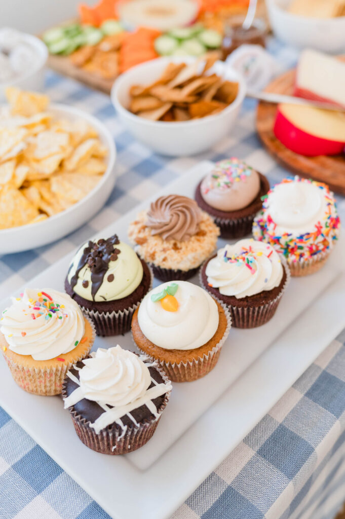 Gorgeous cupcakes for the best Boston Baby Shower