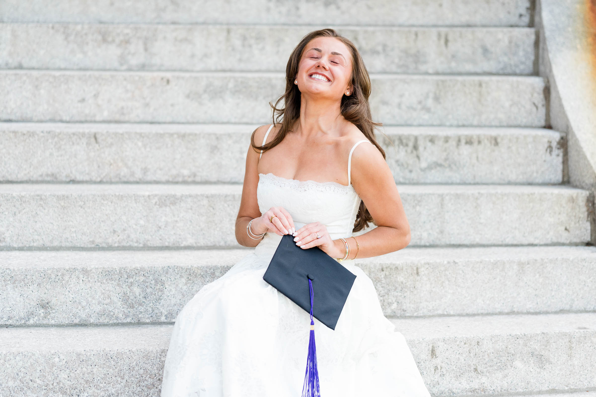 Happy grad at College of the Holy Cross