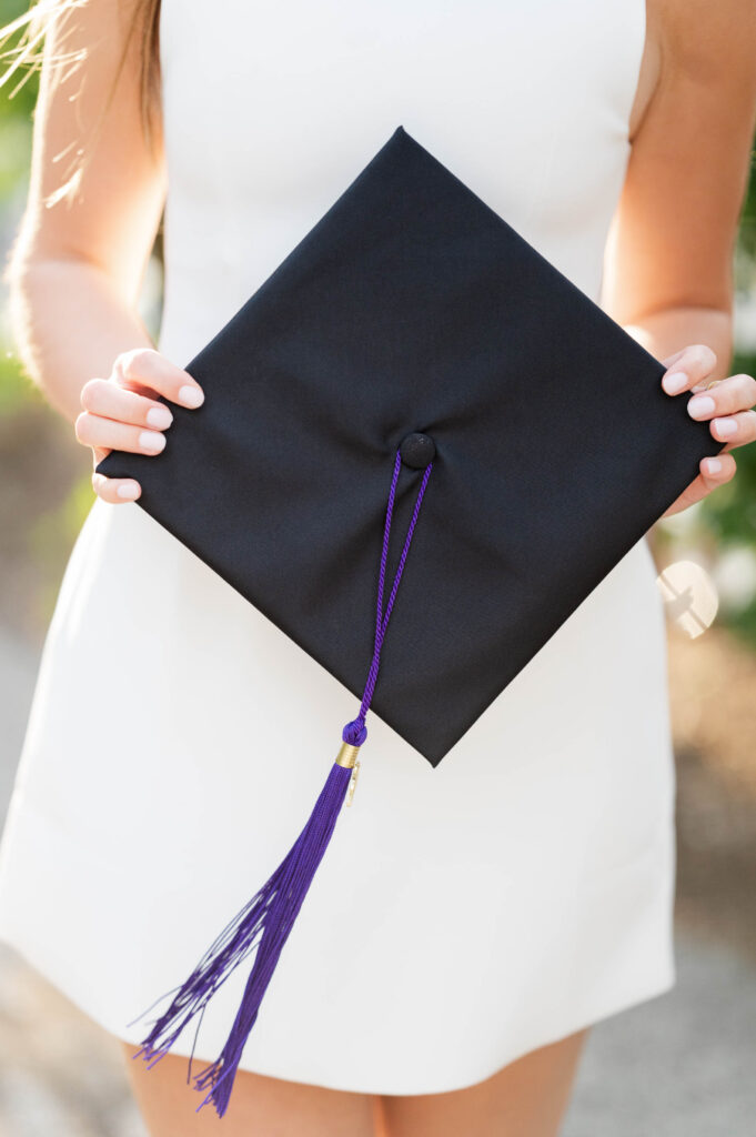 College of the Holy Cross group grad photographer image of a cap 