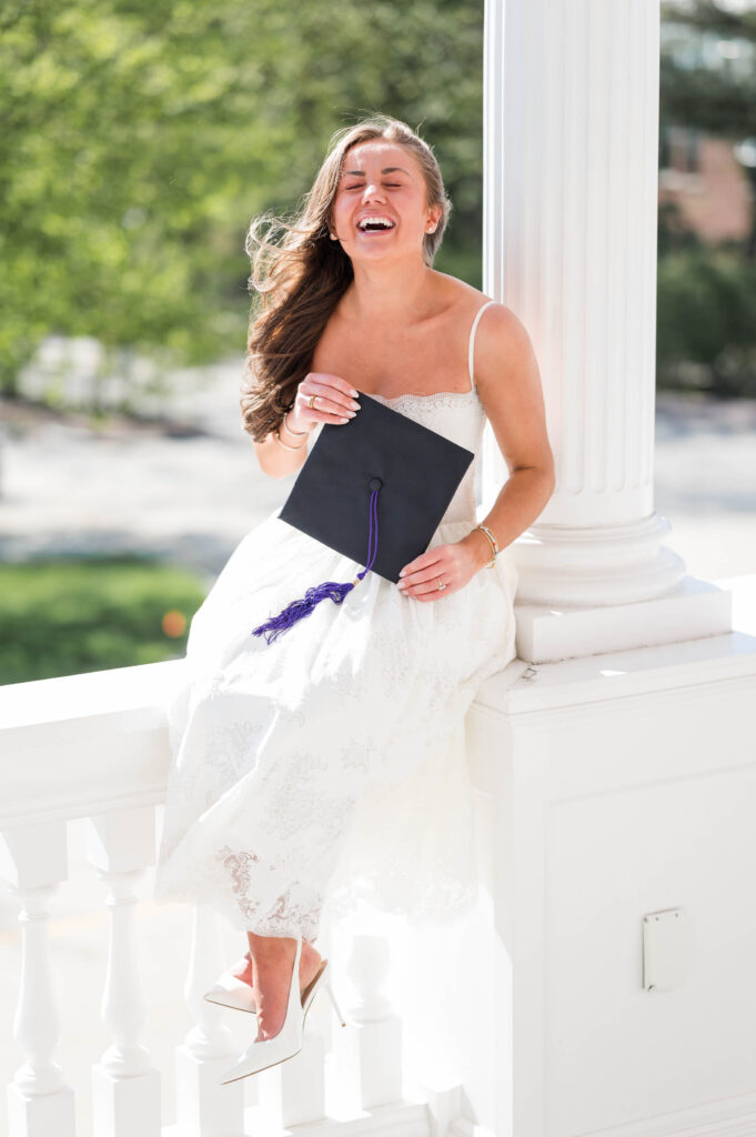 Happy grad at college of the holy cross